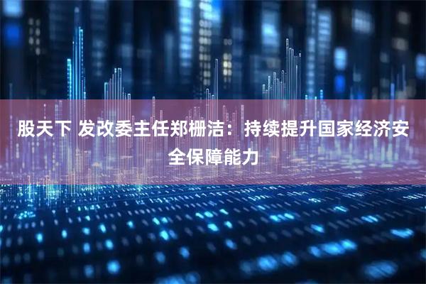 股天下 发改委主任郑栅洁：持续提升国家经济安全保障能力