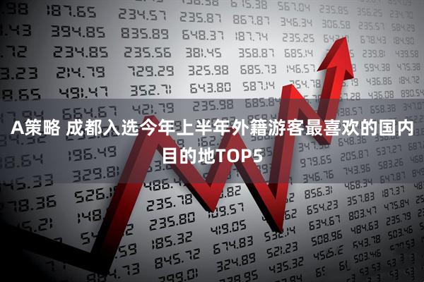 A策略 成都入选今年上半年外籍游客最喜欢的国内目的地TOP5